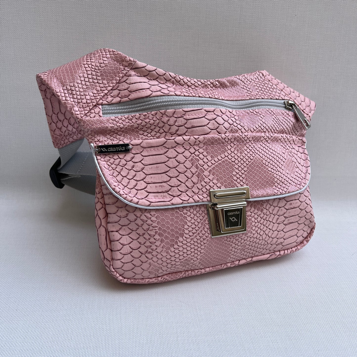 Special Pink Snake Vegan Leather Unique Piece No. 11536