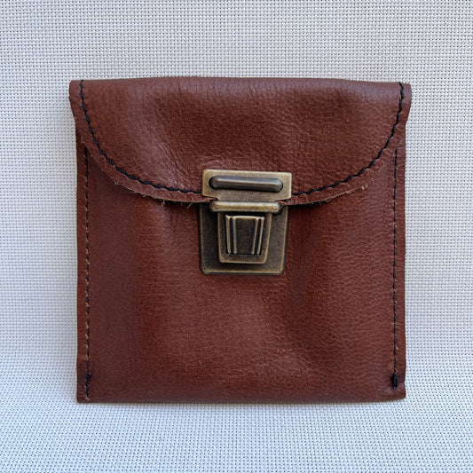 CAOMKA Coin Holder Natural BioCuir® Leather Exclusive Piece No. 12391
