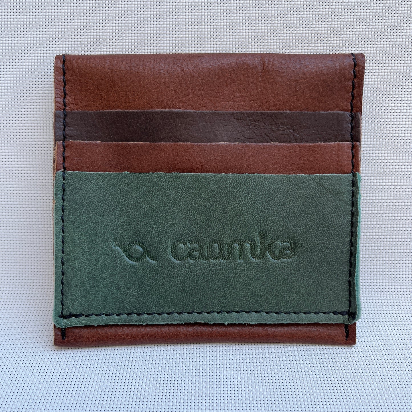 CAOMKA Münzhalter Natural BioCuir® Leather Exklusives Stück Nr. 12391