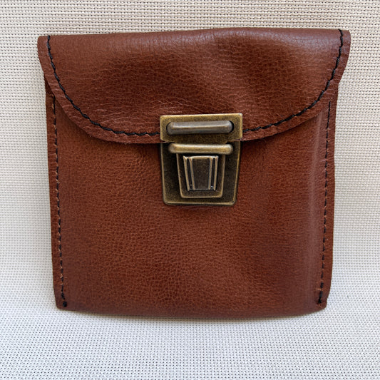 CAOMKA Coin Holder Natural BioCuir® Leather Exclusive Piece No. 12398