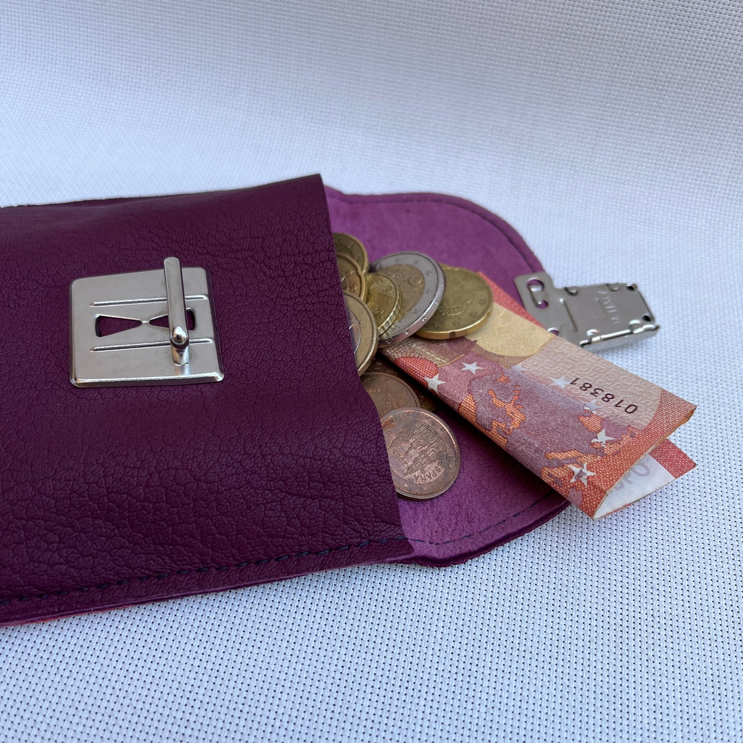 CAOMKA Coin Holder Natural BioCuir® Leather Exclusive Piece No. 12379