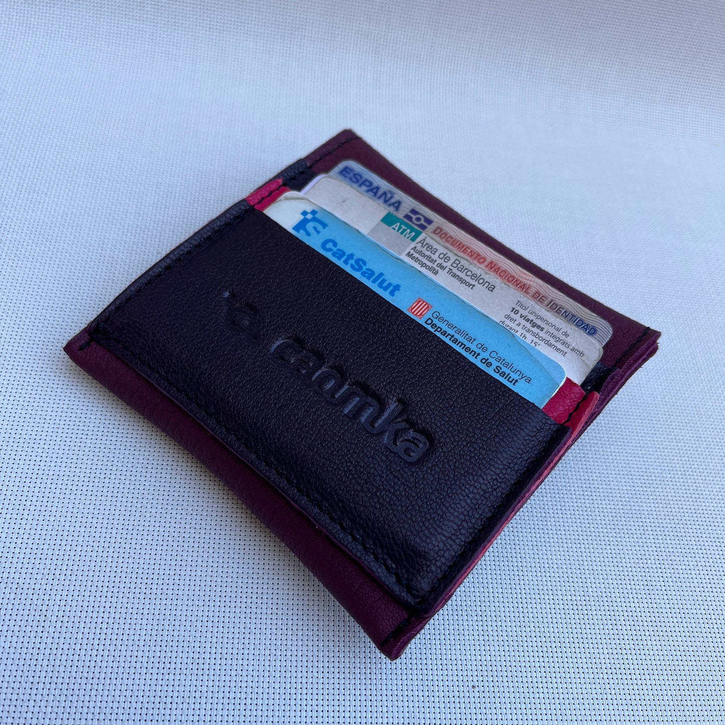 CAOMKA Coin Holder Natural BioCuir® Leather Exclusive Piece No. 12382