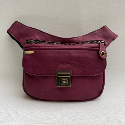 Classic Purple &amp; Old Gold Natural BioCuir® Leather Exclusive Part No. 10712