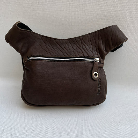 Premium Brown Circles &amp; Silver Natural BioCuir® Leather Exclusive Part No. 11551