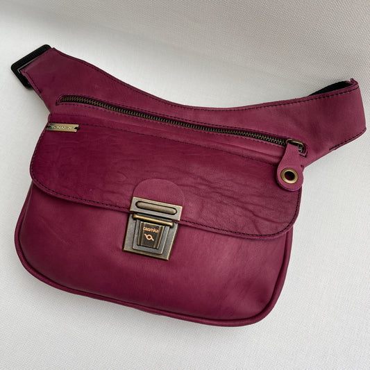 Classic Purple &amp; Old Gold Natural BioCuir® Leather Exclusive Part No. 10712