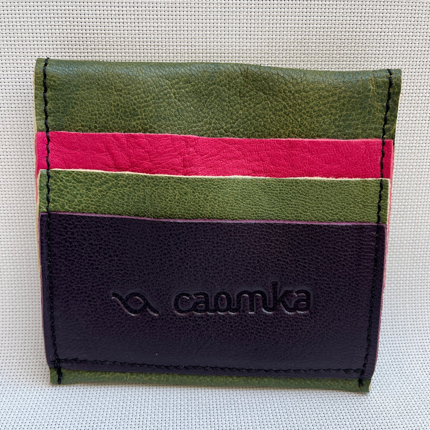 CAOMKA Coin Holder Natural BioCuir® Leather Exclusive Piece No. 12382