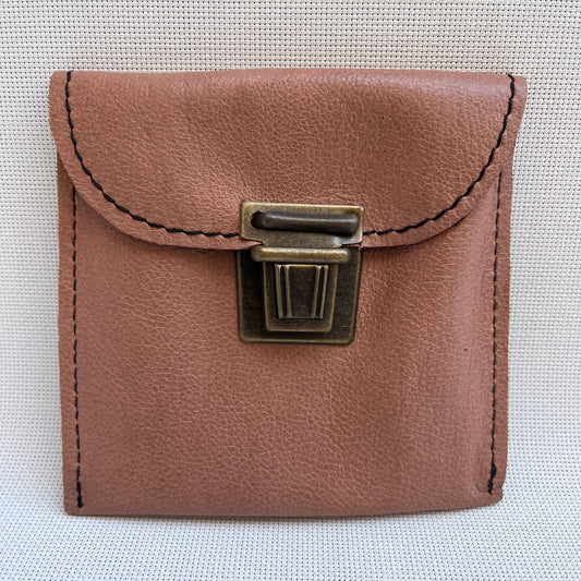 CAOMKA Coin Holder Natural BioCuir® Leather Exclusive Piece No. 12381