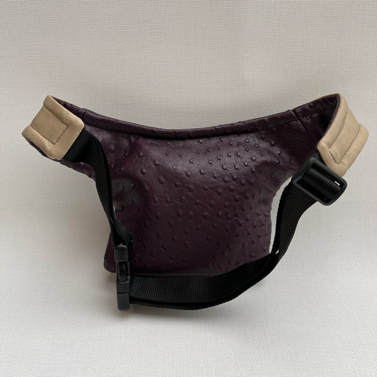 Mini Special Purple &amp; Beige Leatherette Unique Piece No. 10795