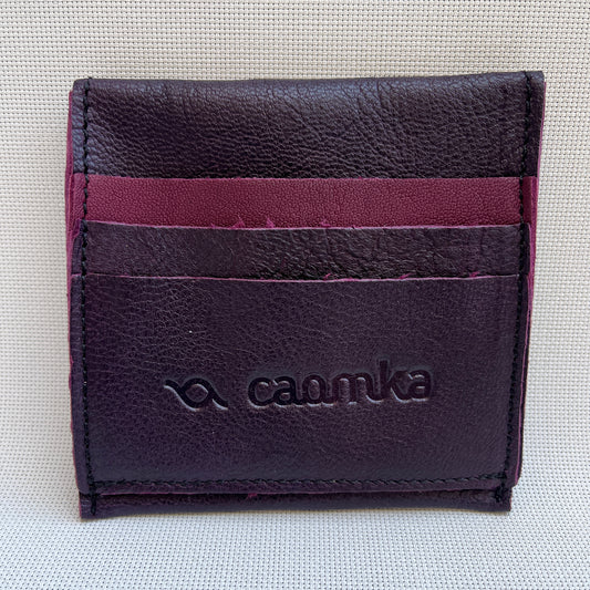 CAOMKA Coin Holder Natural BioCuir® Leather Exclusive Piece No. 12376