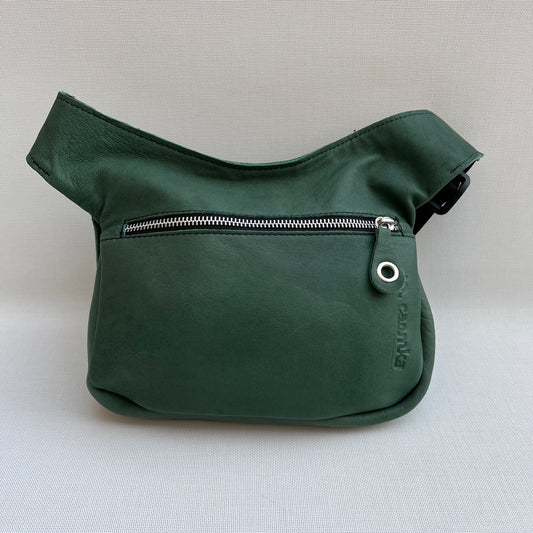Premium Green Circles &amp; Silver Natural BioCuir® Leather Exclusive Part No. 11553