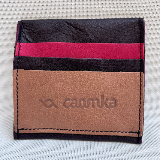 CAOMKA Coin Holder Natural BioCuir® Leather Exclusive Piece No. 12375