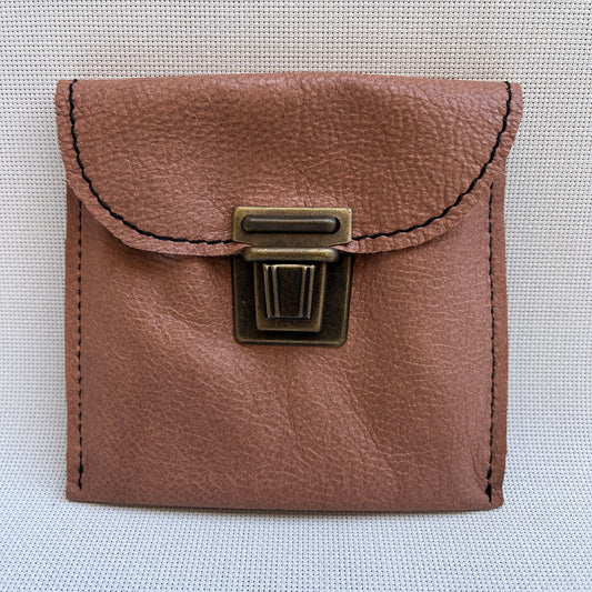 CAOMKA Coin Holder Natural BioCuir® Leather Exclusive Piece No. 12373