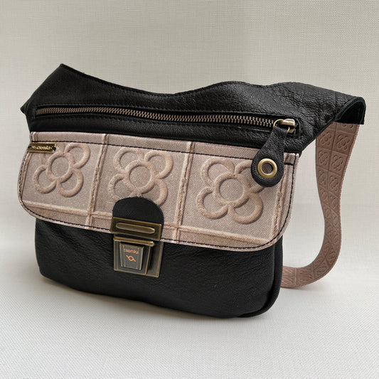 Special Black &amp; Panot BioCuir® natural leather Exclusive Piece No. 10709