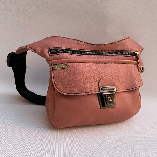 Classic "Rosa Pale" BioCuir® natural leather Exclusive Piece No. 10740