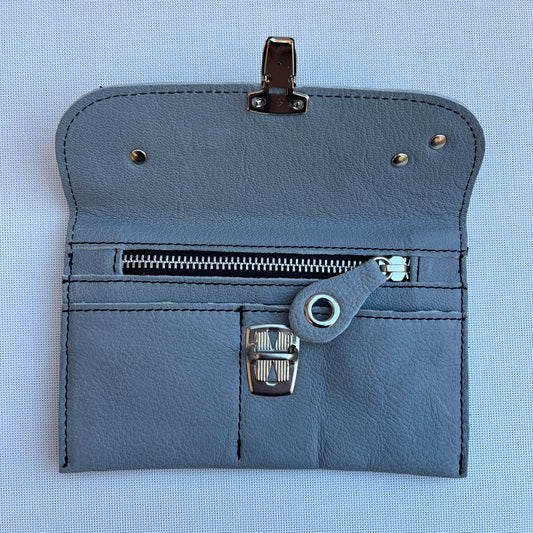 CAOMKA Premium Flat Coin Purse Natural BioCuir® Leather Exclusive Piece No. 13183