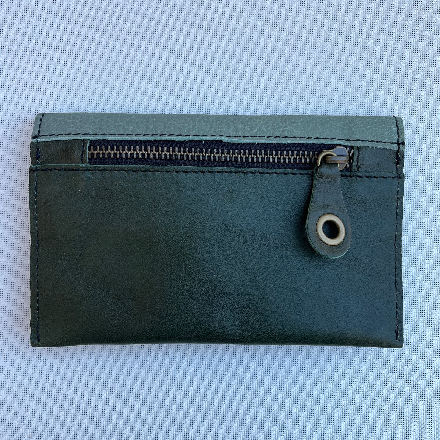 CAOMKA Flat Coin Purse Natural BioCuir® Leather Exclusive Piece No. 13182