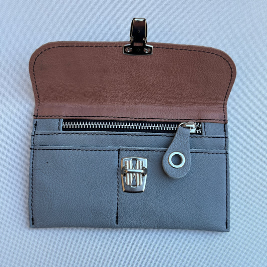 CAOMKA Flat Coin Purse Natural BioCuir® Leather Exclusive Piece No. 13176