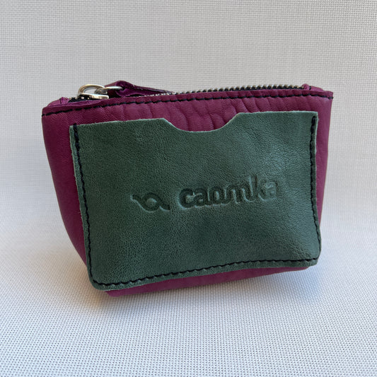 CAOMKA Wink Wallet Natural BioCuir® Leather Exclusive Piece No. 10753