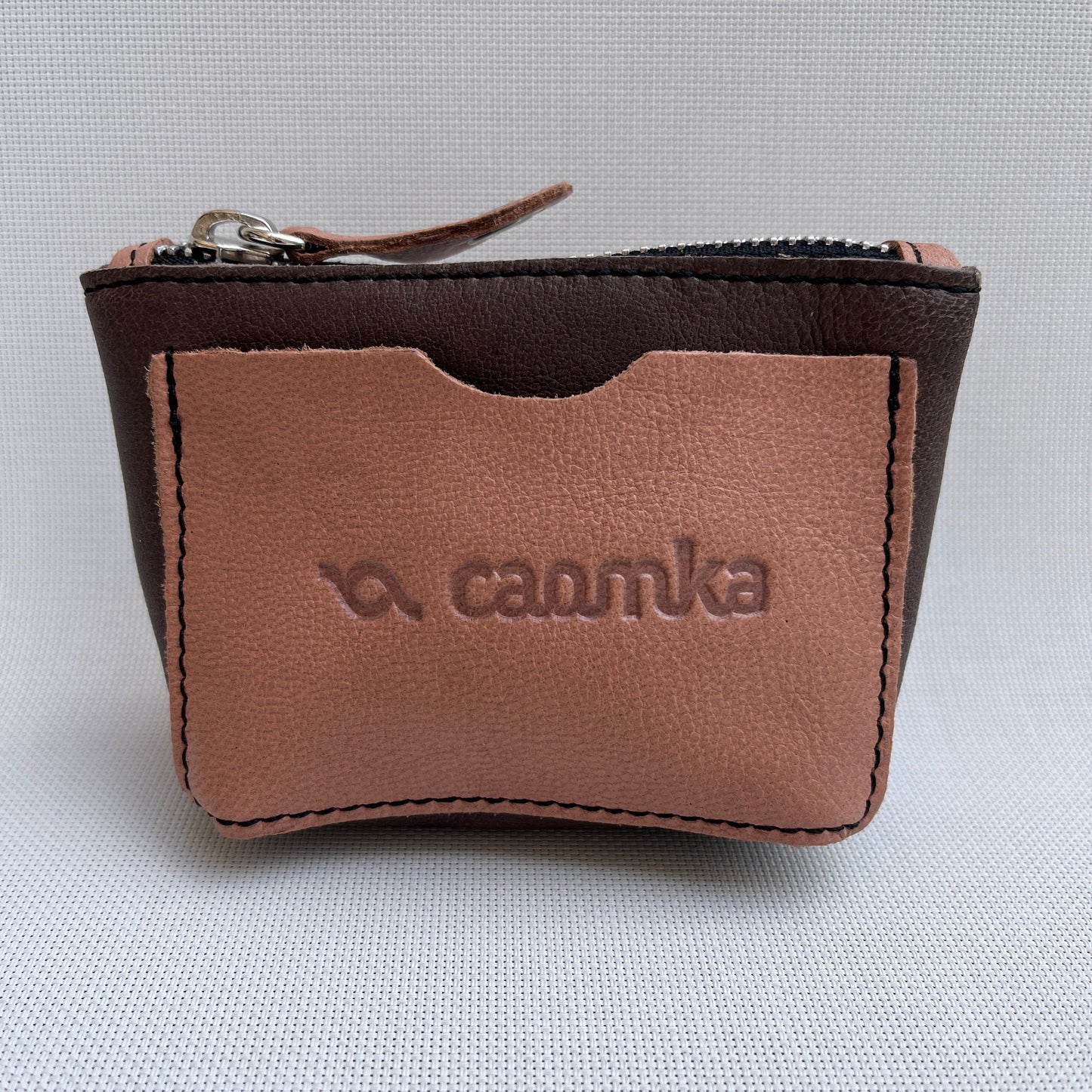 CAOMKA Wink Wallet Natural BioCuir® Leather Exclusive Piece No. 12490
