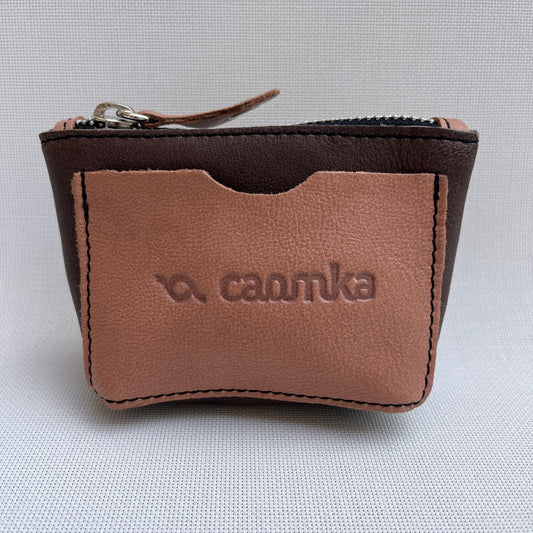 CAOMKA Wink Wallet Natural BioCuir® Leather Exclusive Piece No. 12490