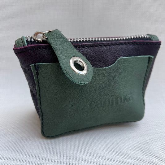 CAOMKA Wink Wallet Natural BioCuir® Leather Exclusive Piece No. 12425