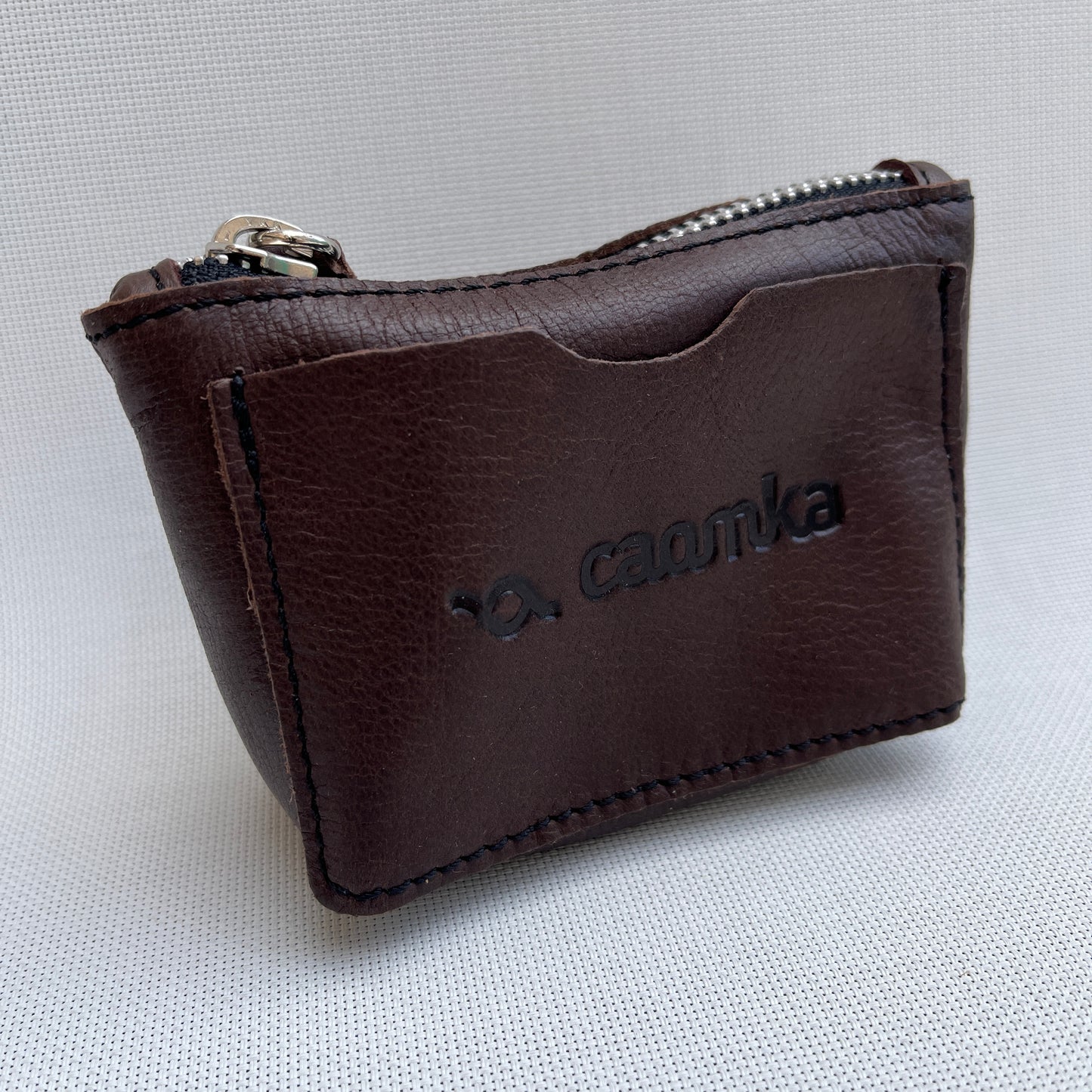 CAOMKA Wink Wallet Natural BioCuir® Leather Exclusive Piece No. 12426