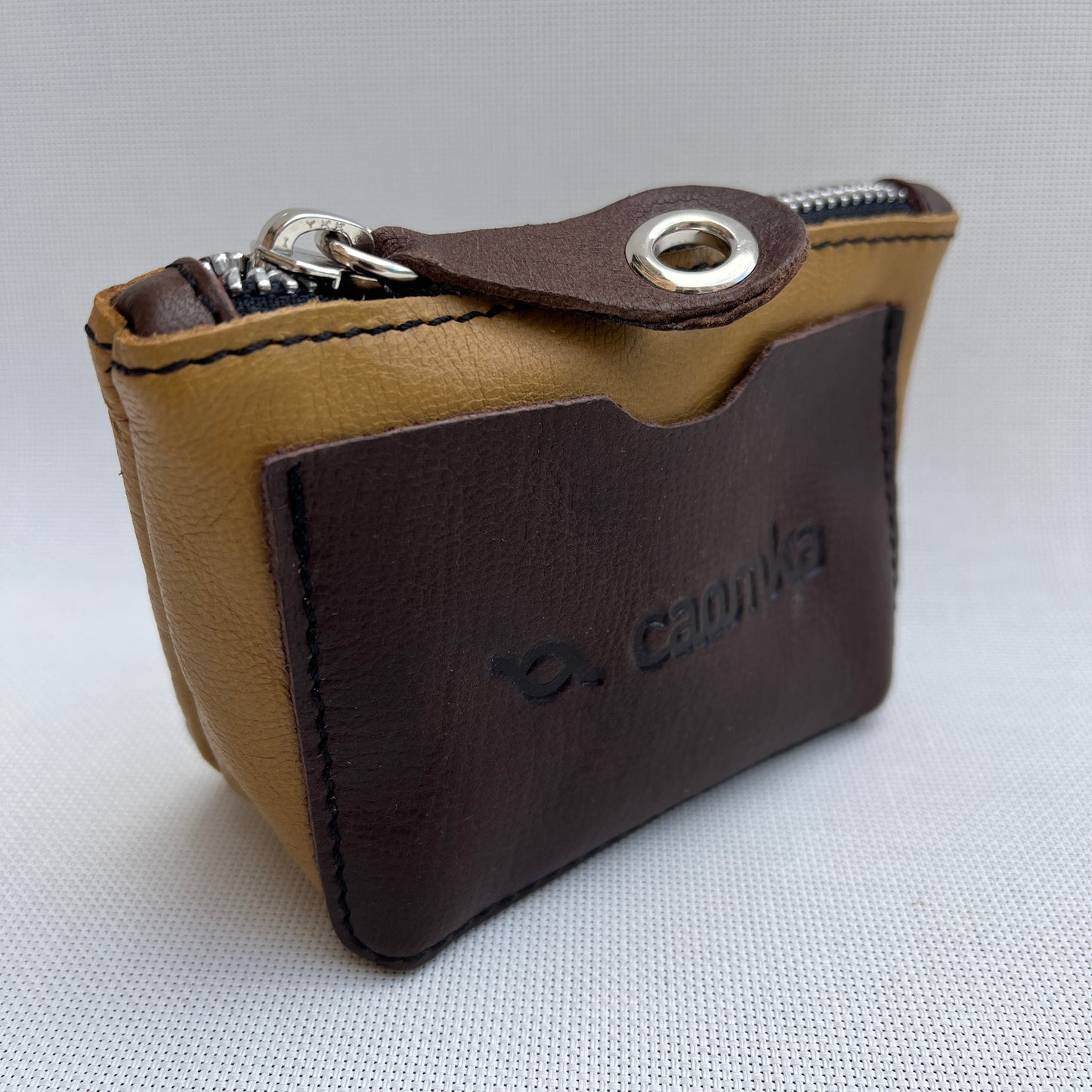 CAOMKA Wink Wallet Natural BioCuir® Leather Exclusive Item No. 12427