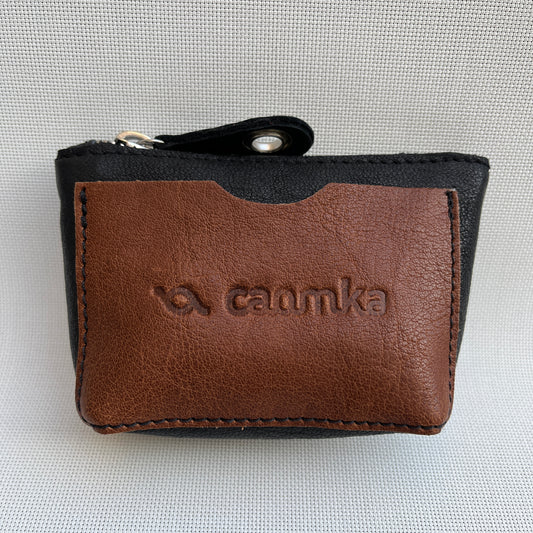 CAOMKA Wink Wallet Natural BioCuir® Leather Exclusive Piece No. 10763