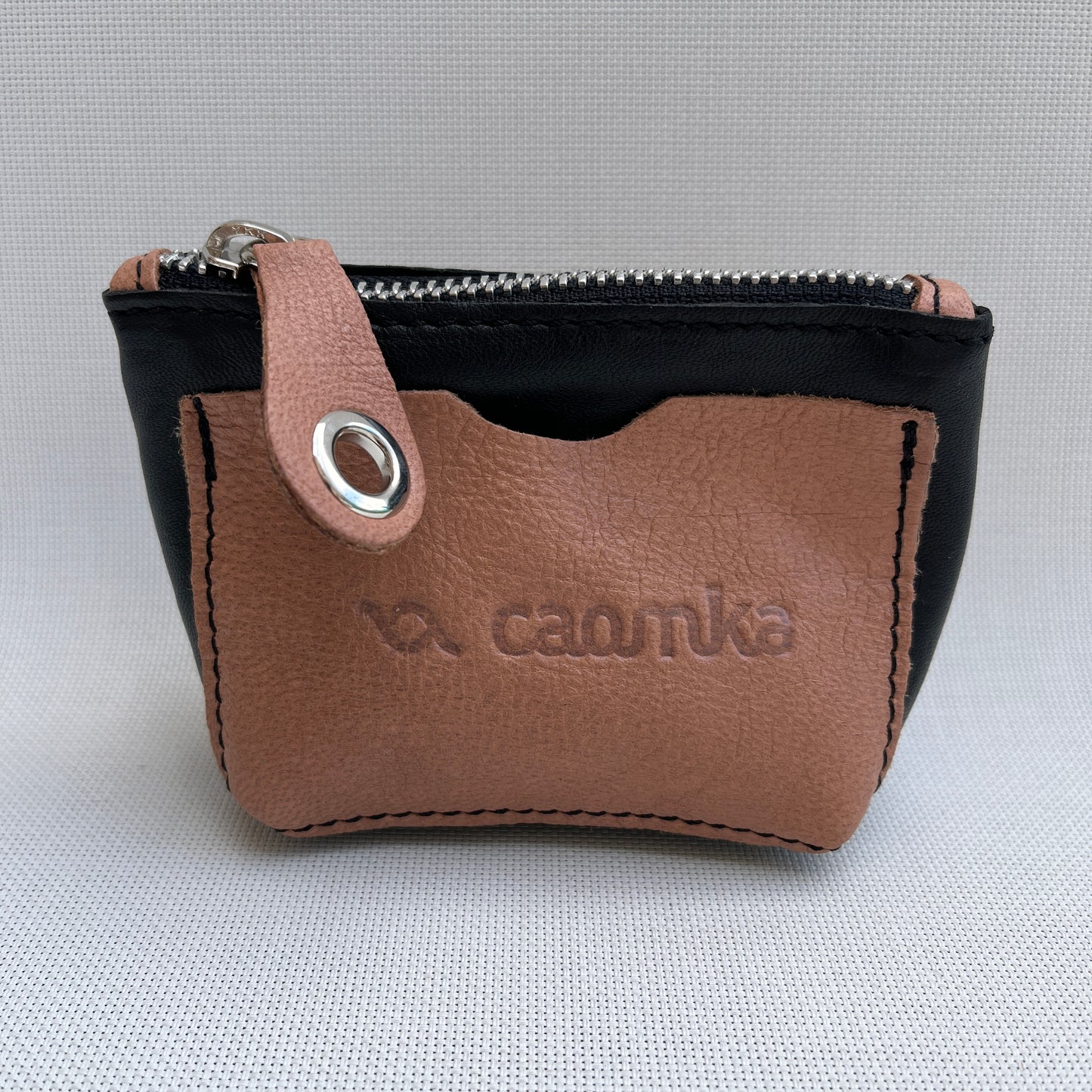 CAOMKA Wink Wallet Natural BioCuir® Leather Exclusive Piece No. 12428