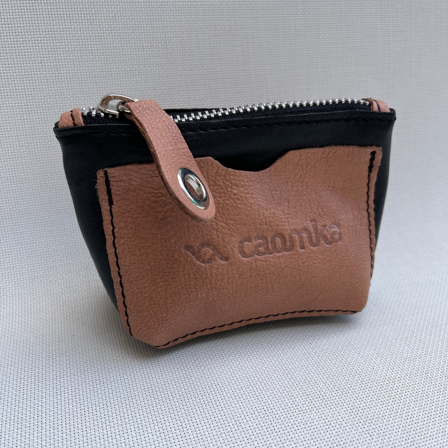 CAOMKA Wink Wallet Natural BioCuir® Leather Exclusive Piece No. 12428