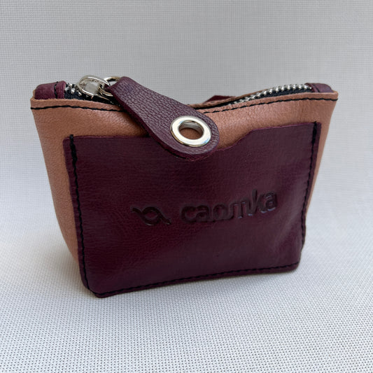 CAOMKA Wink Wallet Natural BioCuir® Leather Exclusive Piece No. 12430