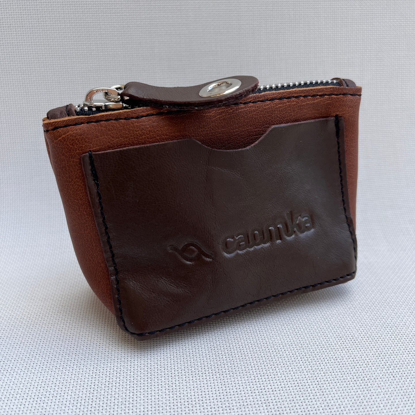 CAOMKA Wink Wallet Natural BioCuir® Leather Exclusive Piece No. 12433