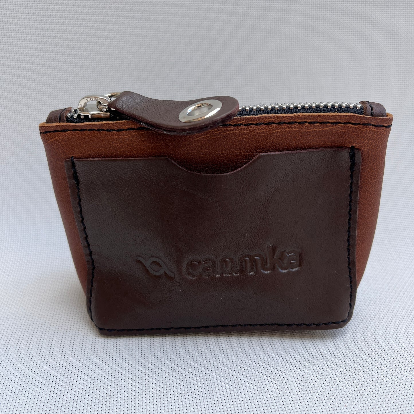 CAOMKA Wink Wallet Natural BioCuir® Leather Exclusive Piece No. 12433