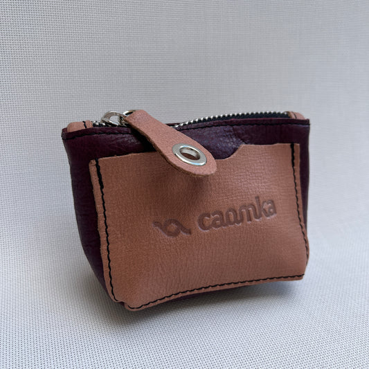 CAOMKA Wink Wallet Natural BioCuir® Leather Exclusive Piece No. 12435