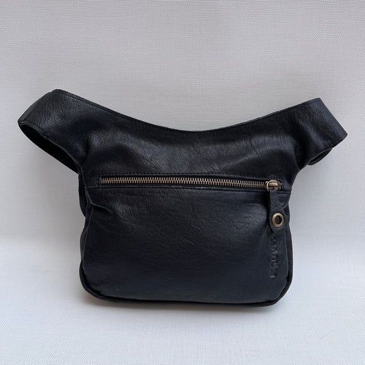Premium Black Circles &amp; Old Gold Natural BioCuir® Leather Exclusive Part No. 11596
