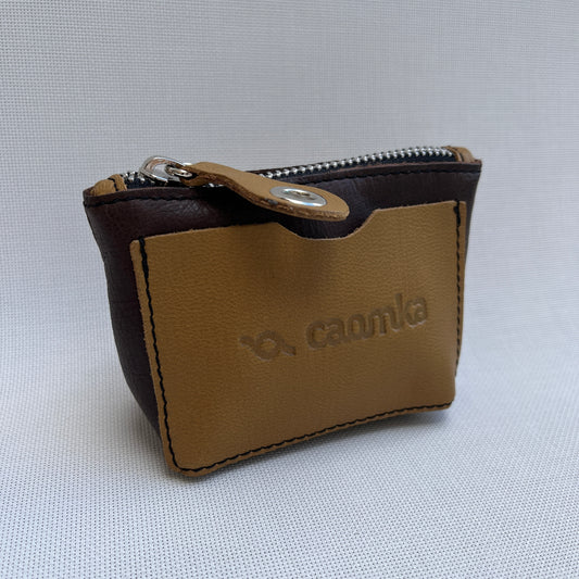 CAOMKA Wink Wallet Natural BioCuir® Leather Exclusive Piece No. 12438