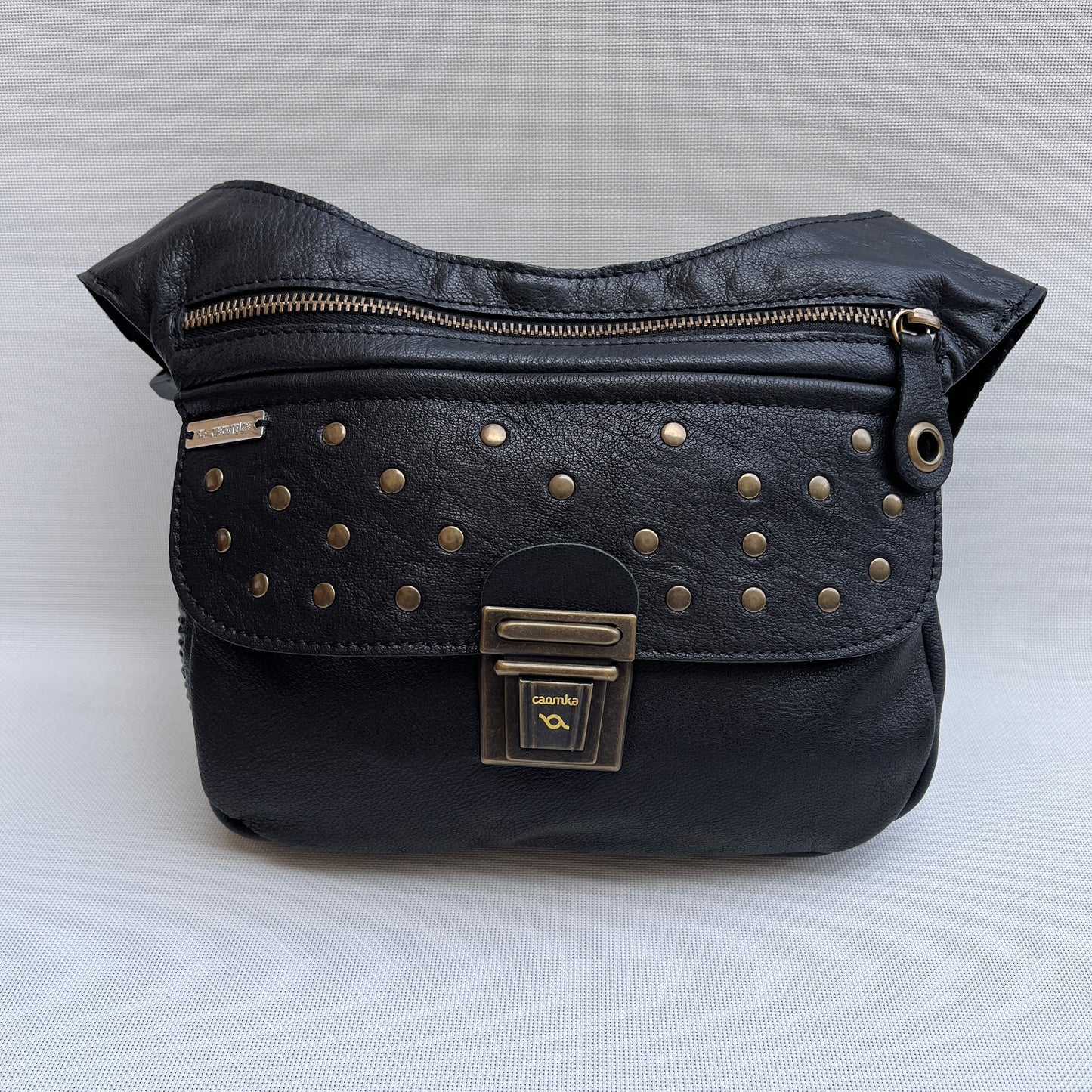 Premium Black &amp; Old Gold Natural BioCuir® Leather Exclusive Part No. 11595