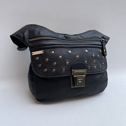 Premium Black &amp; Old Gold Natural BioCuir® Leather Exclusive Part No. 11595