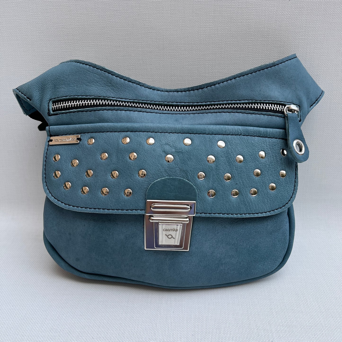 Premium Blue &amp; Silver Natural BioCuir® Leather Exclusive Part No. 11594