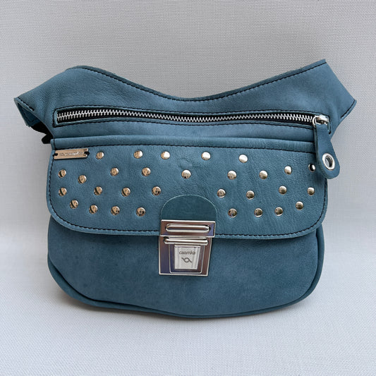 Premium Blue &amp; Silver Natural BioCuir® Leather Exclusive Part No. 11594