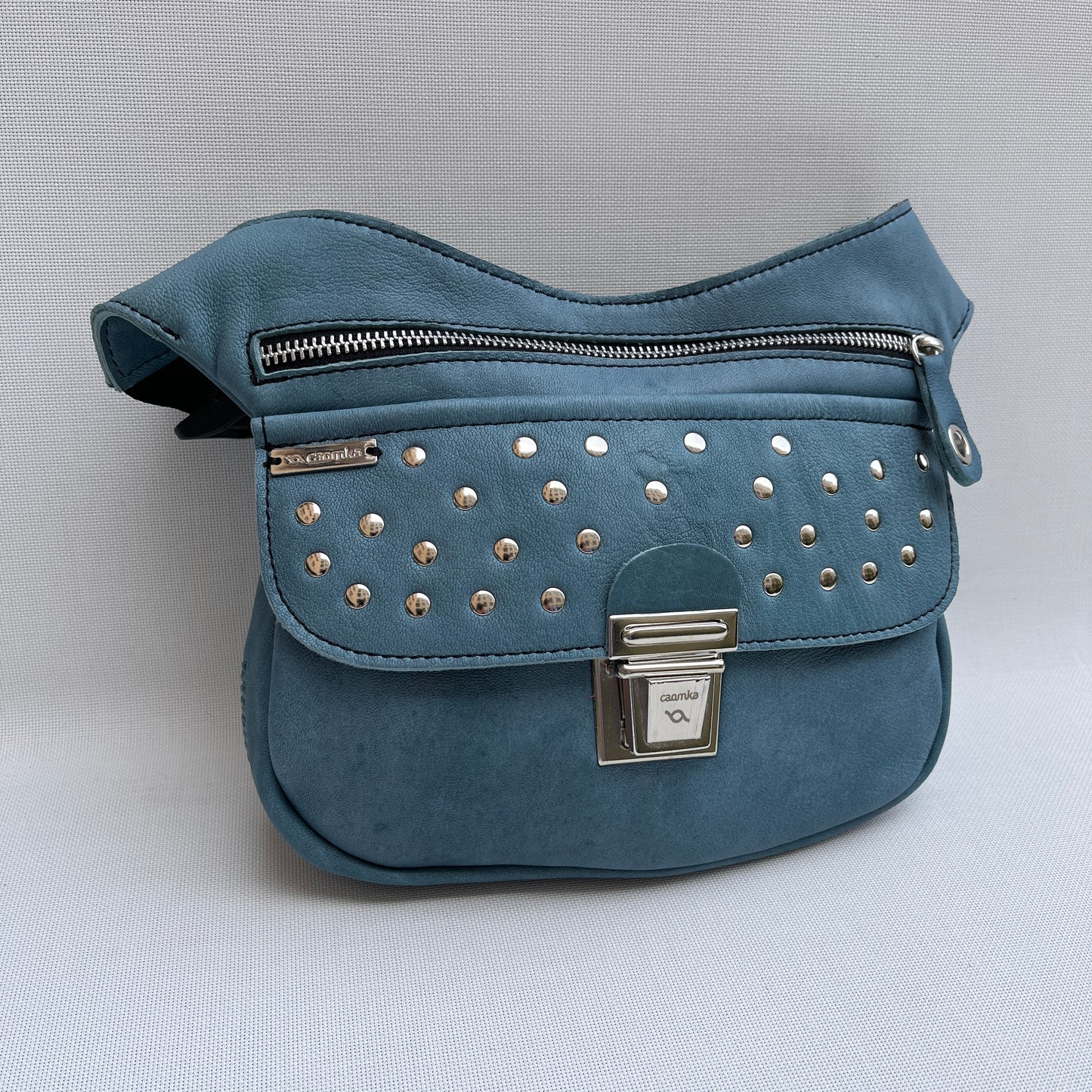 Premium Blue &amp; Silver Natural BioCuir® Leather Exclusive Part No. 11594