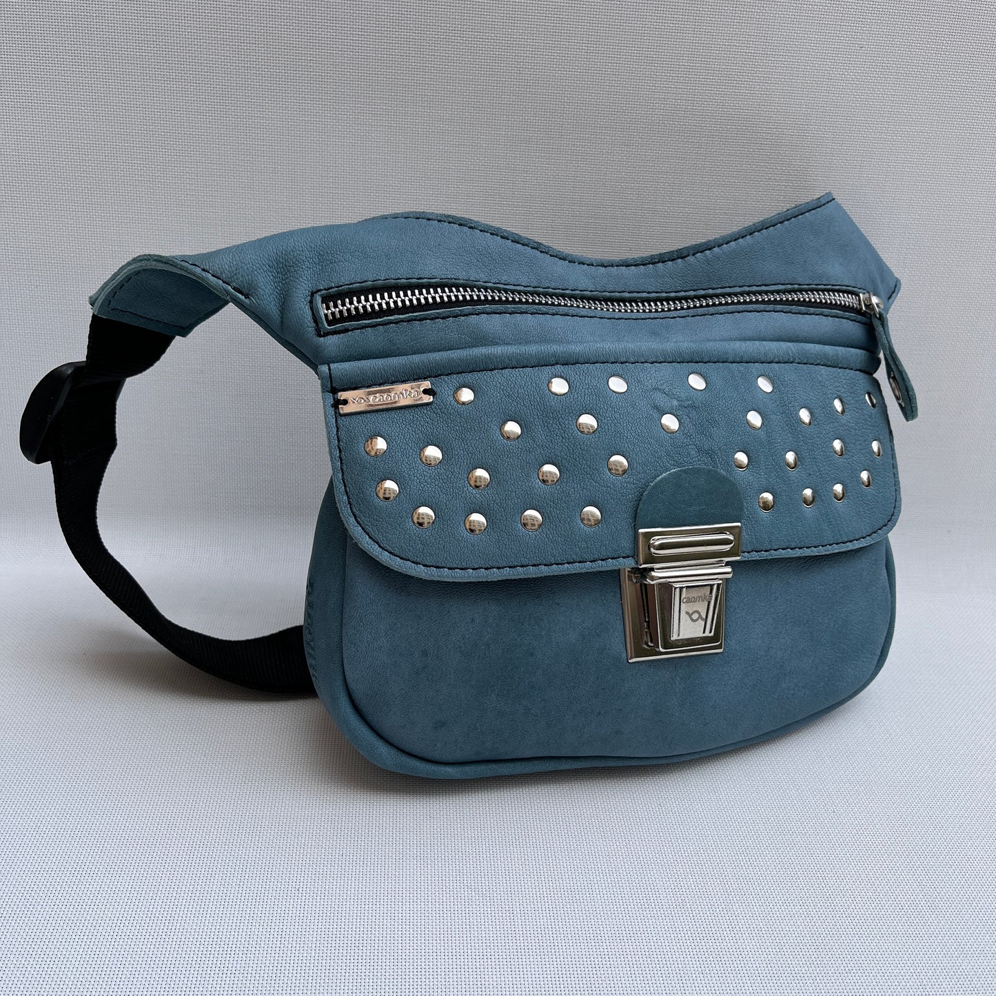 Premium Blue &amp; Silver Natural BioCuir® Leather Exclusive Part No. 11594