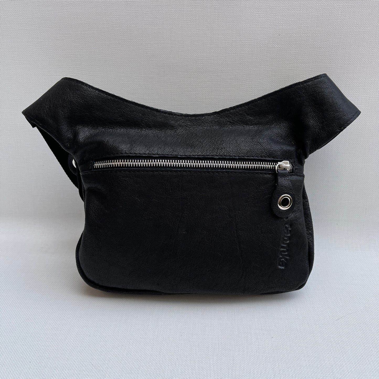 Premium Black Circles &amp; Silver Natural BioCuir® Leather Exclusive Part No. 11591
