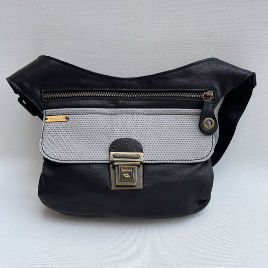 Spezielles Black &amp; Dots Naturleder BioCuir® Exclusive Piece No. 12501