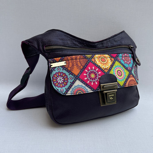 Special Dark Purple & Mandalas · Piel natural BioCuir® · Pieza Única Núm. 12667