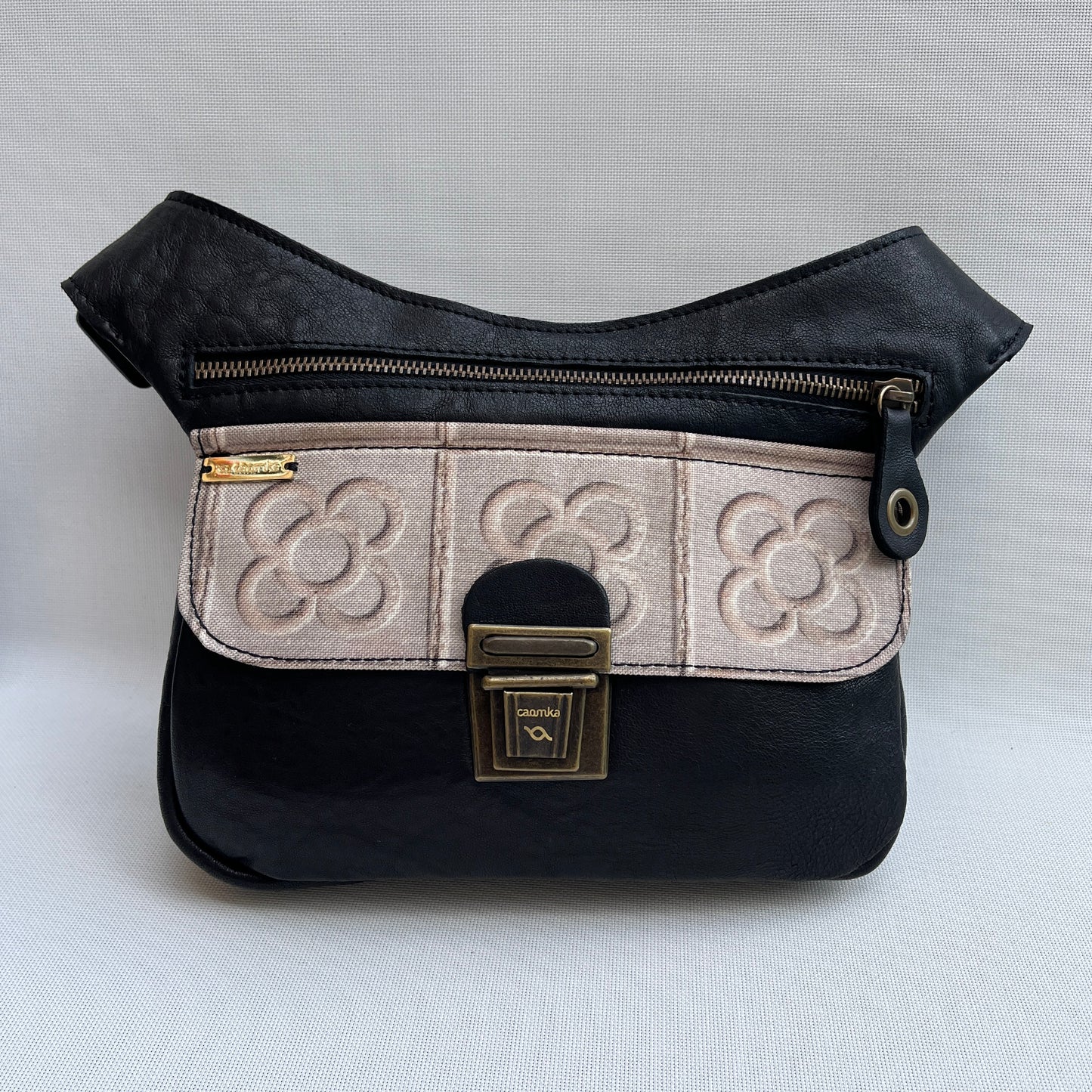 Special Black &amp; Panot Natural leather BioCuir® Exclusive Piece No. 12568