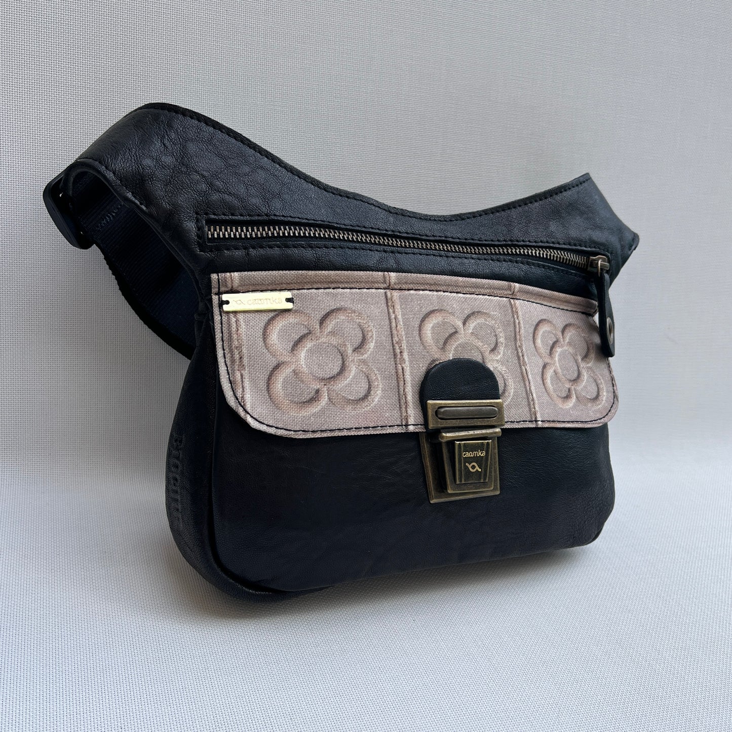 Special Black &amp; Panot Natural leather BioCuir® Exclusive Piece No. 12568