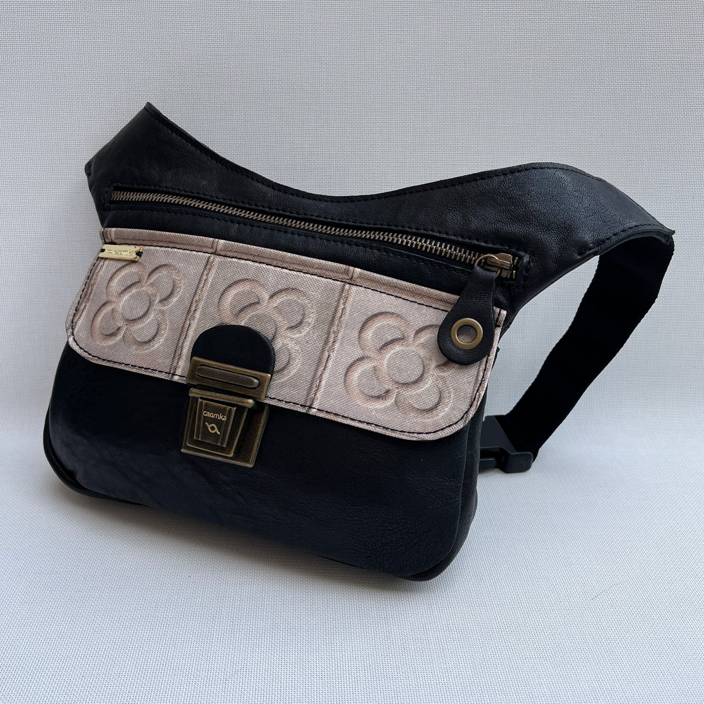 Special Black &amp; Panot Natural leather BioCuir® Exclusive Piece No. 12568