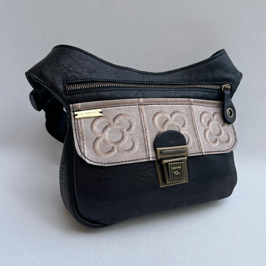 Special Black &amp; Panot Natural leather BioCuir® Exclusive Piece No. 12568