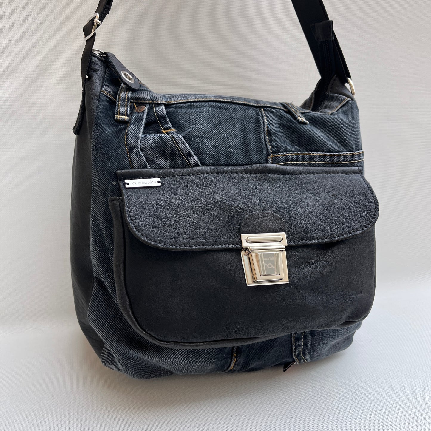 Caomka Tote Bag Special Edition BioCuir® Natural Leather Unique Piece 11634